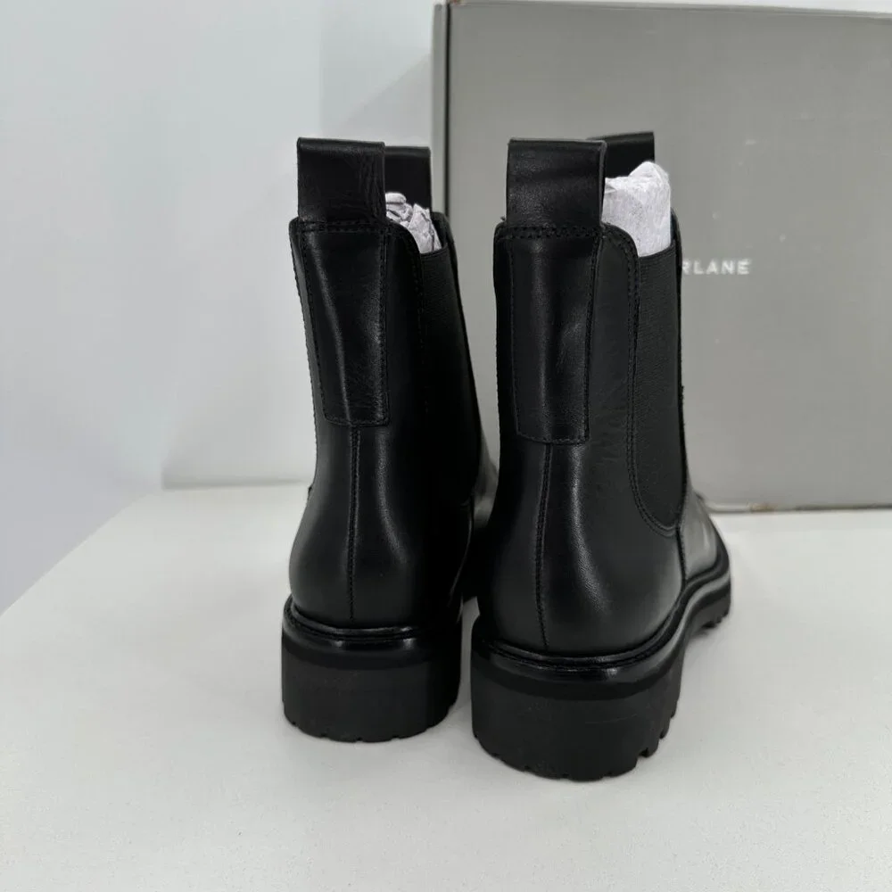 Everlane The Lug Chelsea Boot in Black sz 8.5 Women's Leather Ankle Chunky Sole - Picture 6 of 12